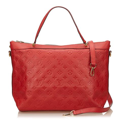 vintage louis vuitton red handbags